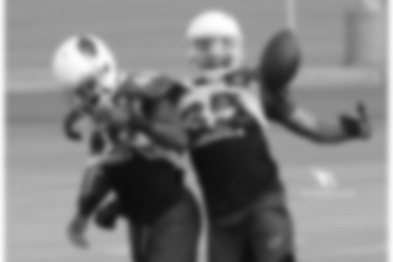CB Ryan Lewis during a forced fumble drill
