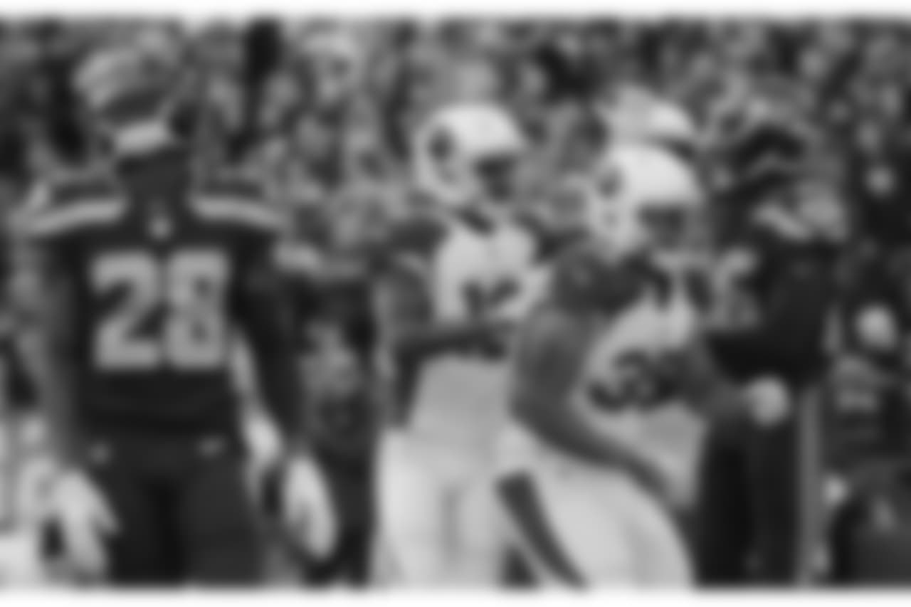 RB Elijhaa Penny celebrates a touchdown