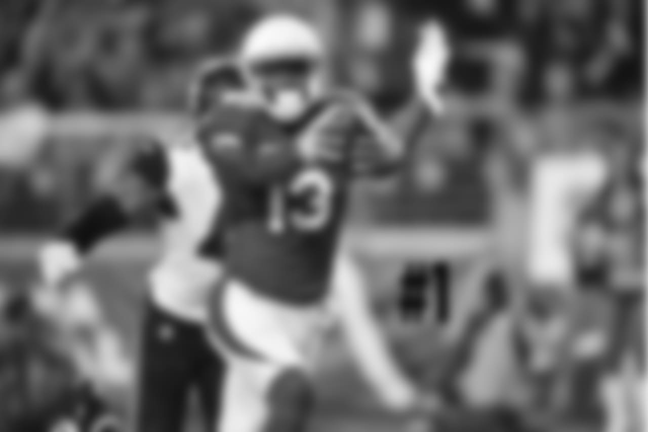 WR Jaron Brown stretches the ball over the goal-line