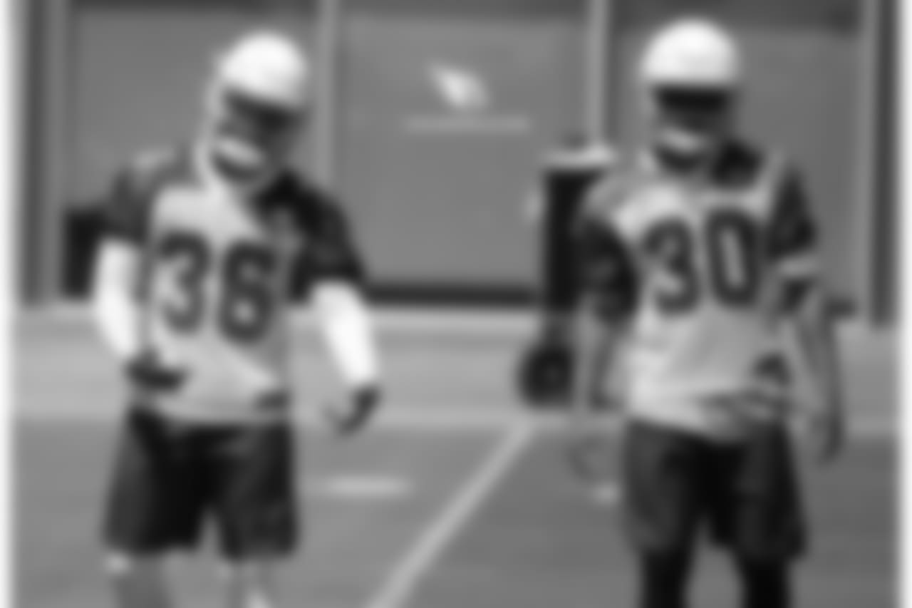 S Budda Baker (left) and S Rudy Ford