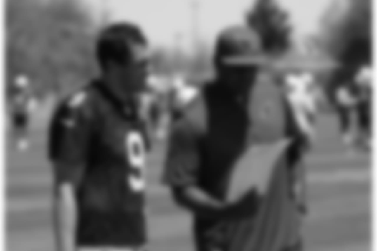 QB Sam Bradford and QB coach Byron Leftwich