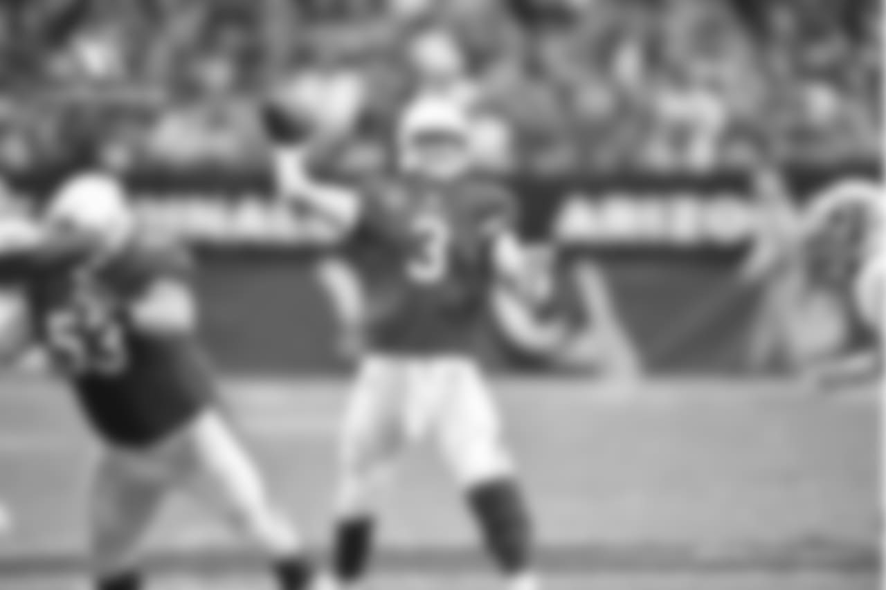 QB Carson Palmer: 164-of-267 passing for 1,978 yards, 9 TD, 7 INT