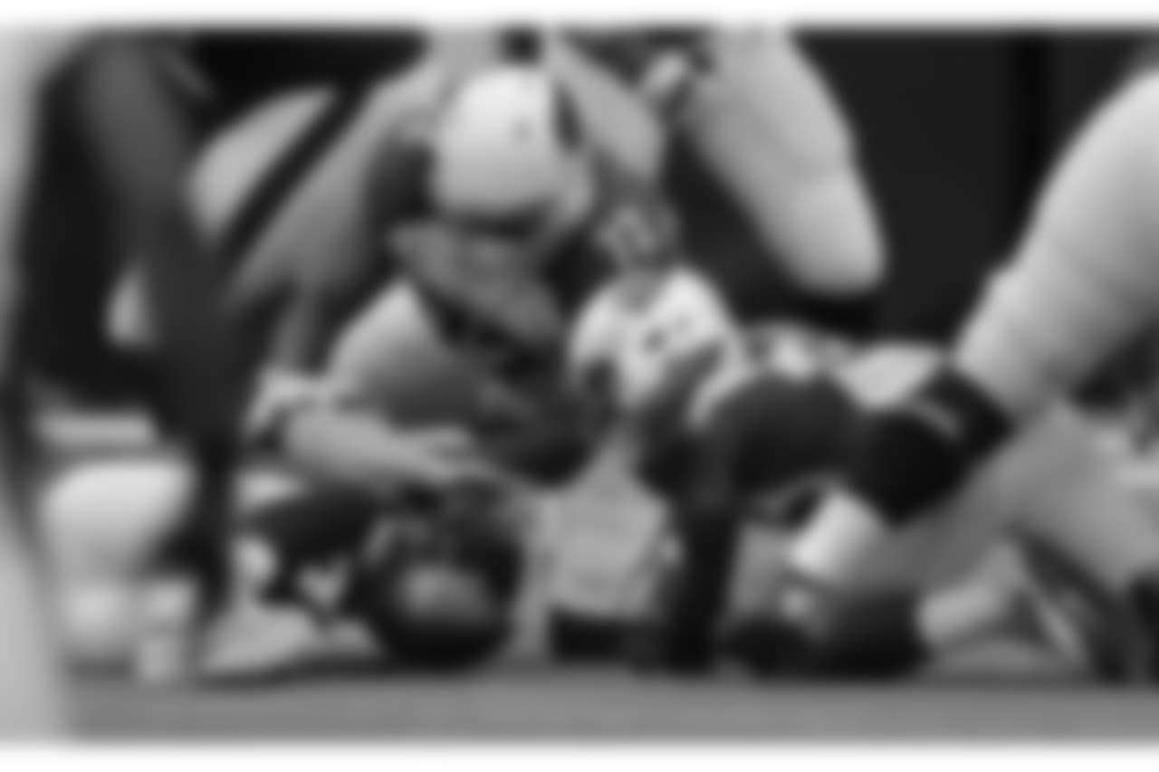 S Budda Baker forces the strip sack on Houston QB Tom Savage