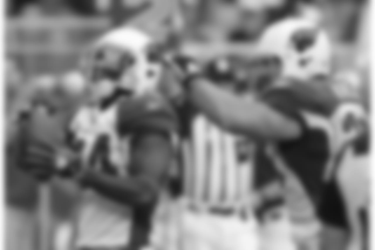 2009: RB Tim Hightower celebrates a touchdown