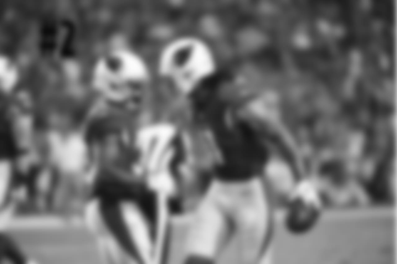 WR Larry Fitzgerald (right) and RB Kerwynn Williams celebrate a score