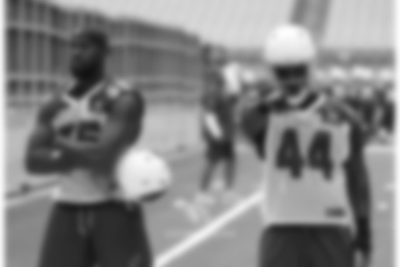 Day 2: LB Chandler Jones (left) and LB Markus Golden (right)