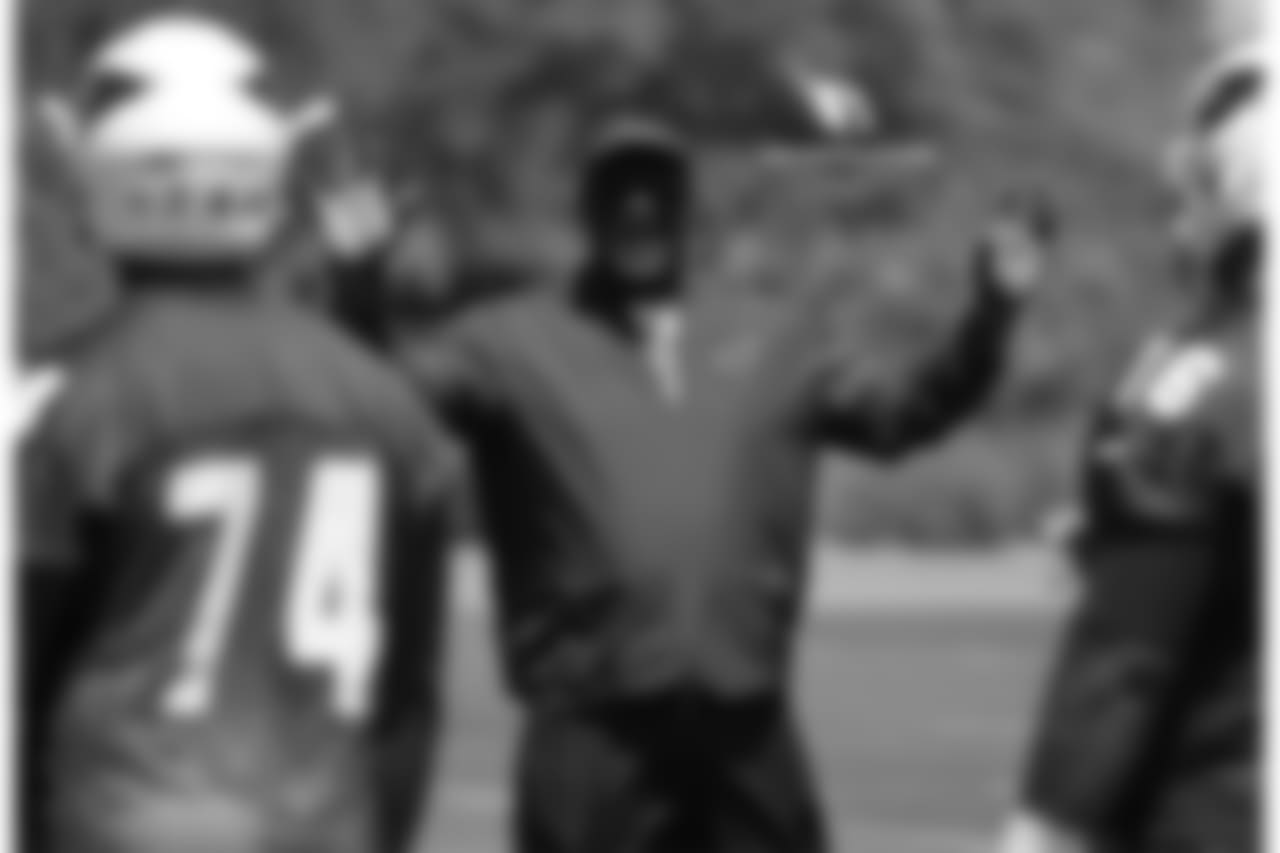 OL coach Ray Brown