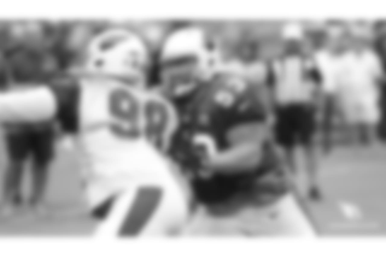 DT Corey Peters (left) against C A.Q. Shipley
