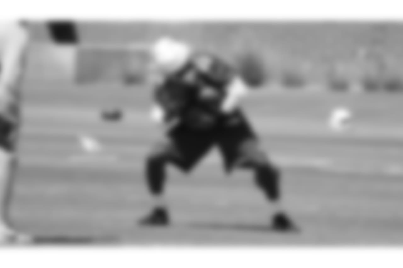 RB T.J. Logan catching multiple punts