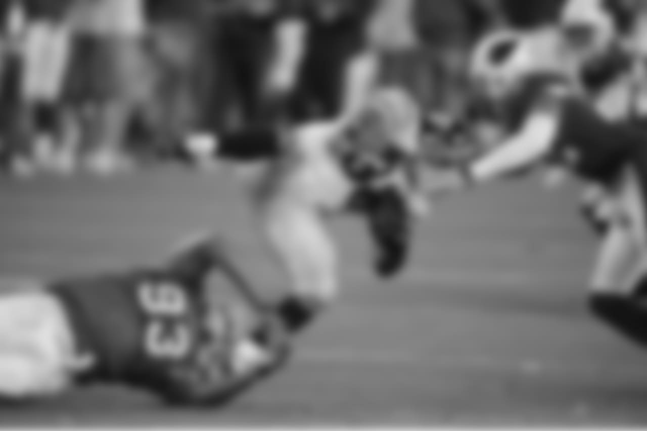Making a tackle in the Super Bowl