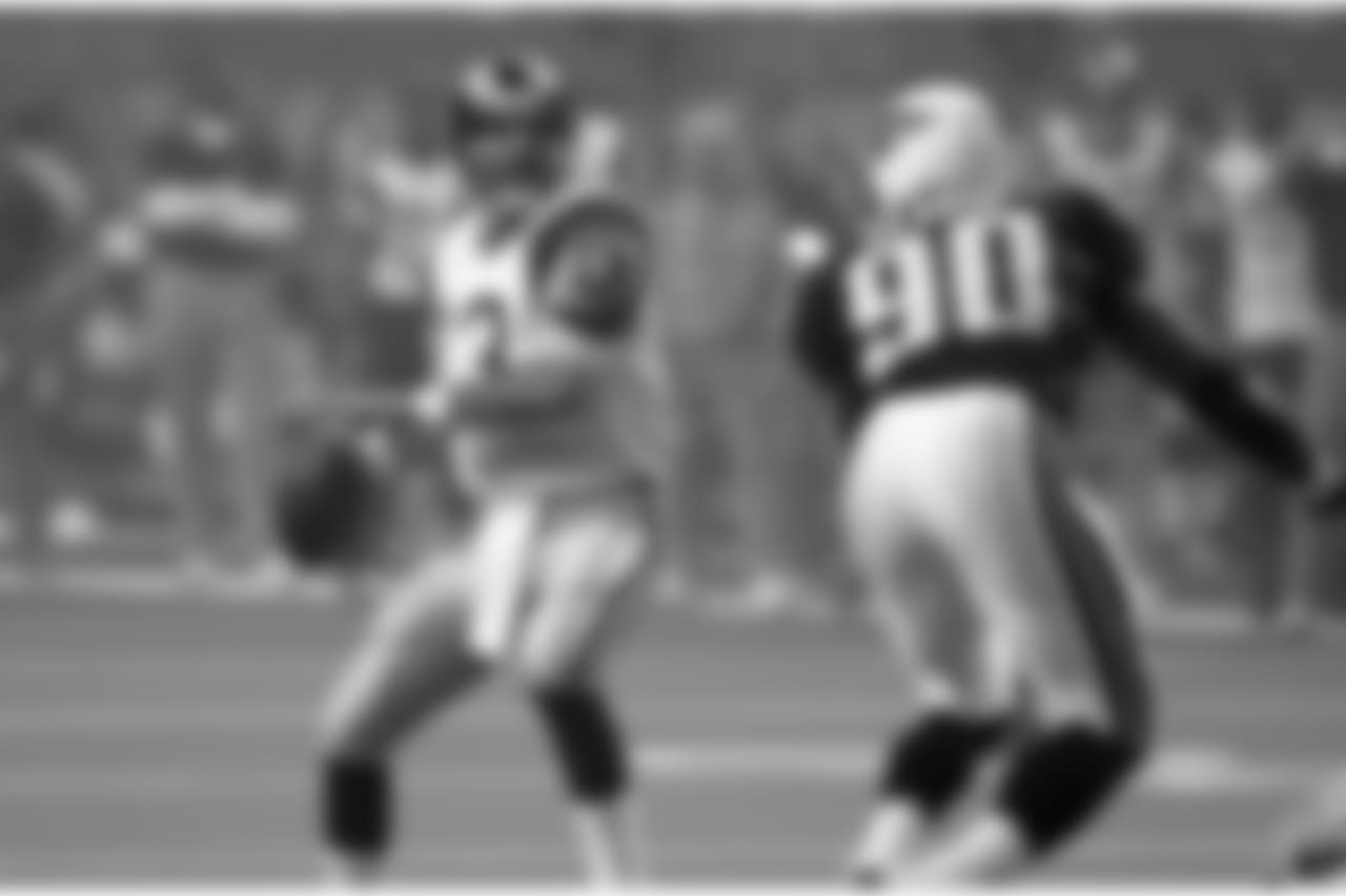 Playing for the Rams against the Titans in Super Bowl XXXIV during the 1999 season