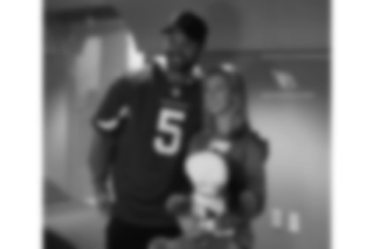Drew Stanton and a new friend