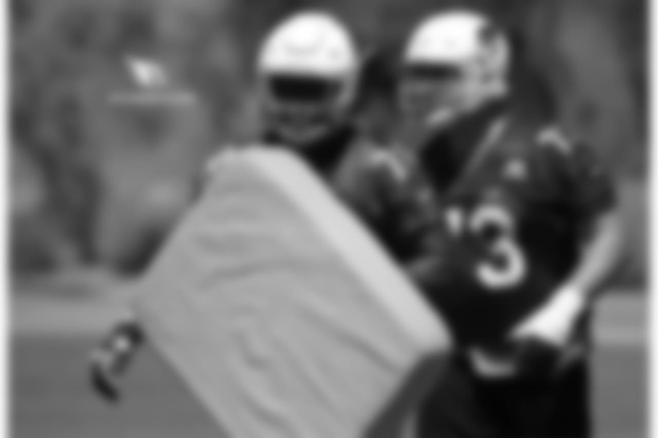OT Korey Cunningham (left) and OT John Wetzel