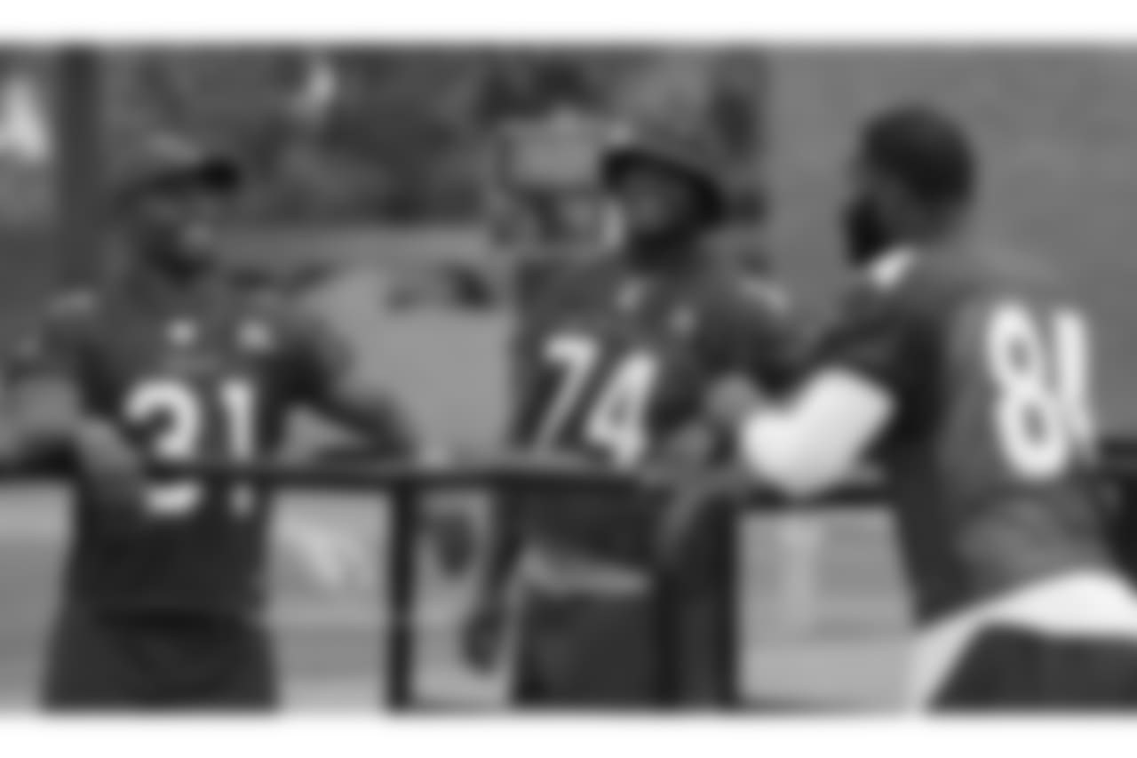 RB David Johnson, T D.J. Humphries and TE Jermaine Gresham