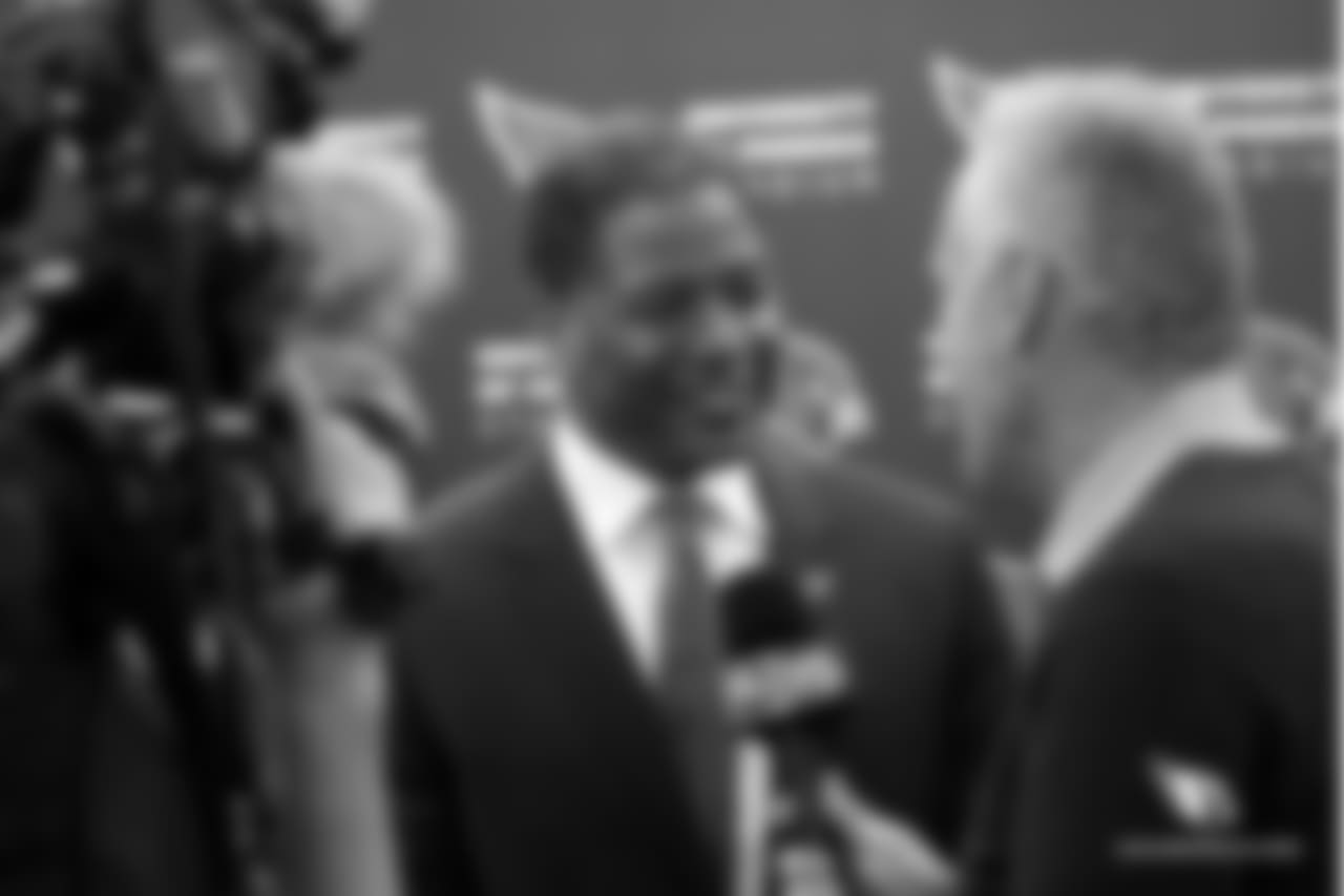 Steve Wilks speaks to the media