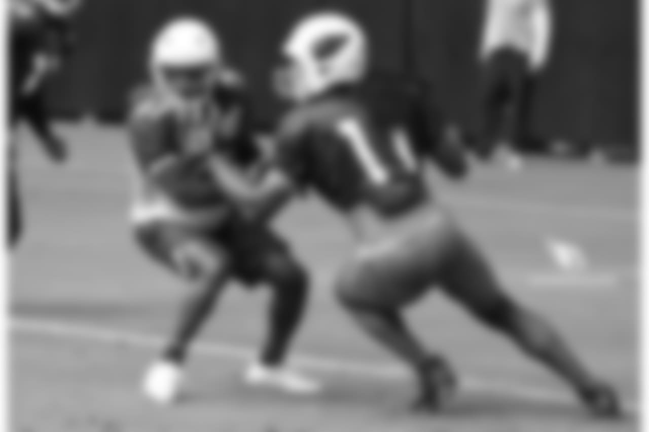 CB Tramon Williams (left) covers WR Larry Fitzgerald