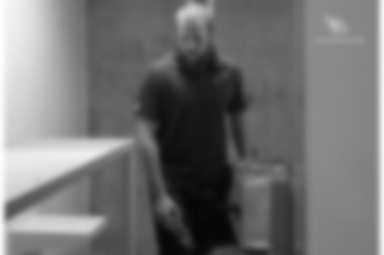 TE Steven Wroblewski inside a jail cell