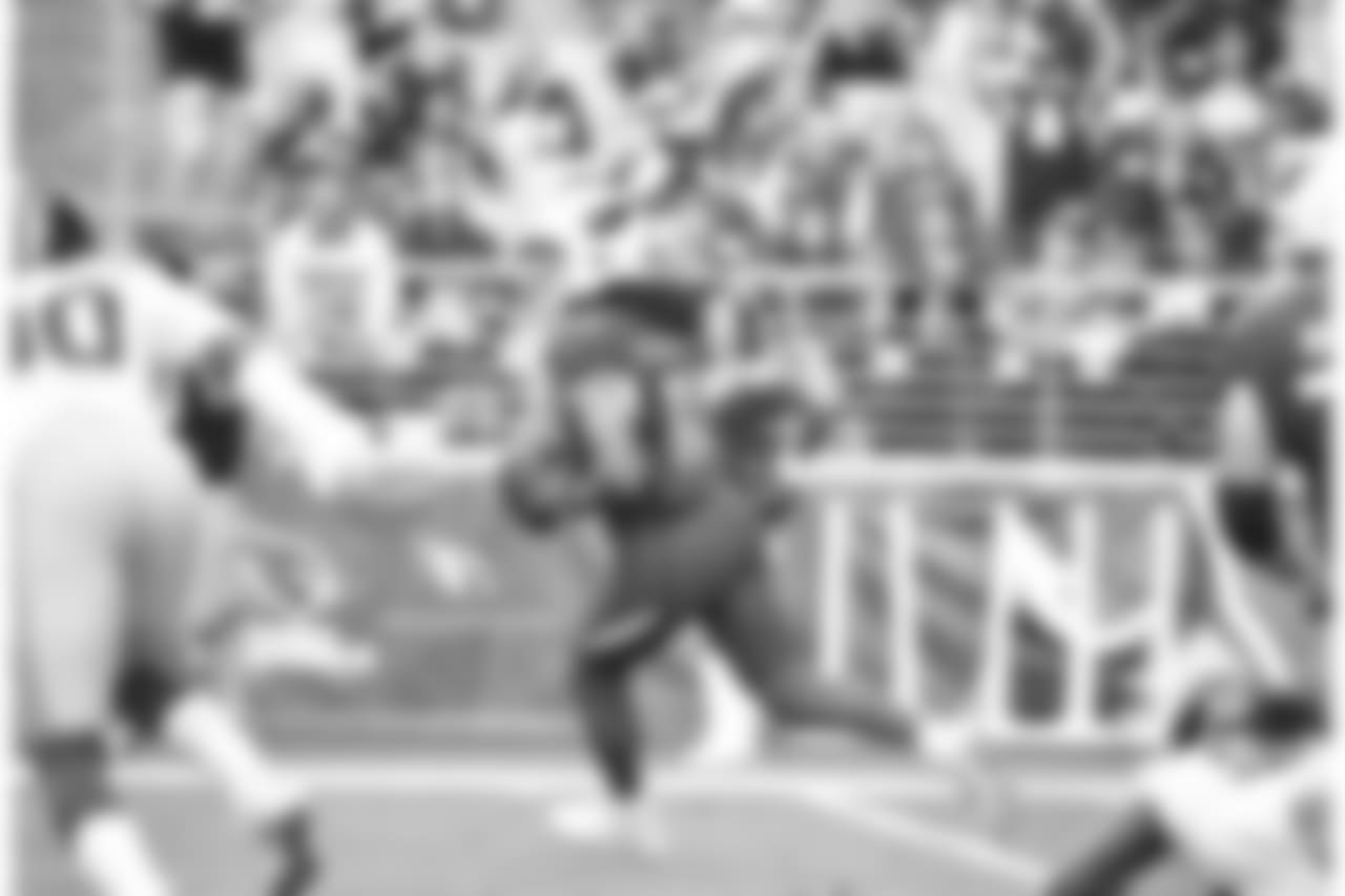 WR Larry Fitzgerald: 1-of-1 for 21 yards