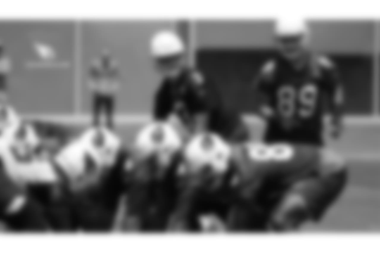 QB Josh Rosen at the line of scrimmage