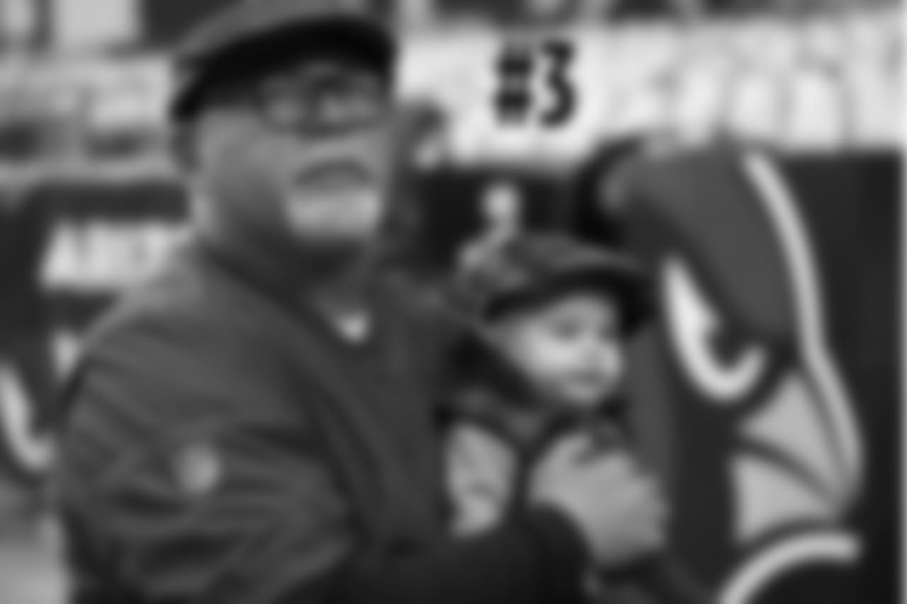 Bruce Arians with his grandson