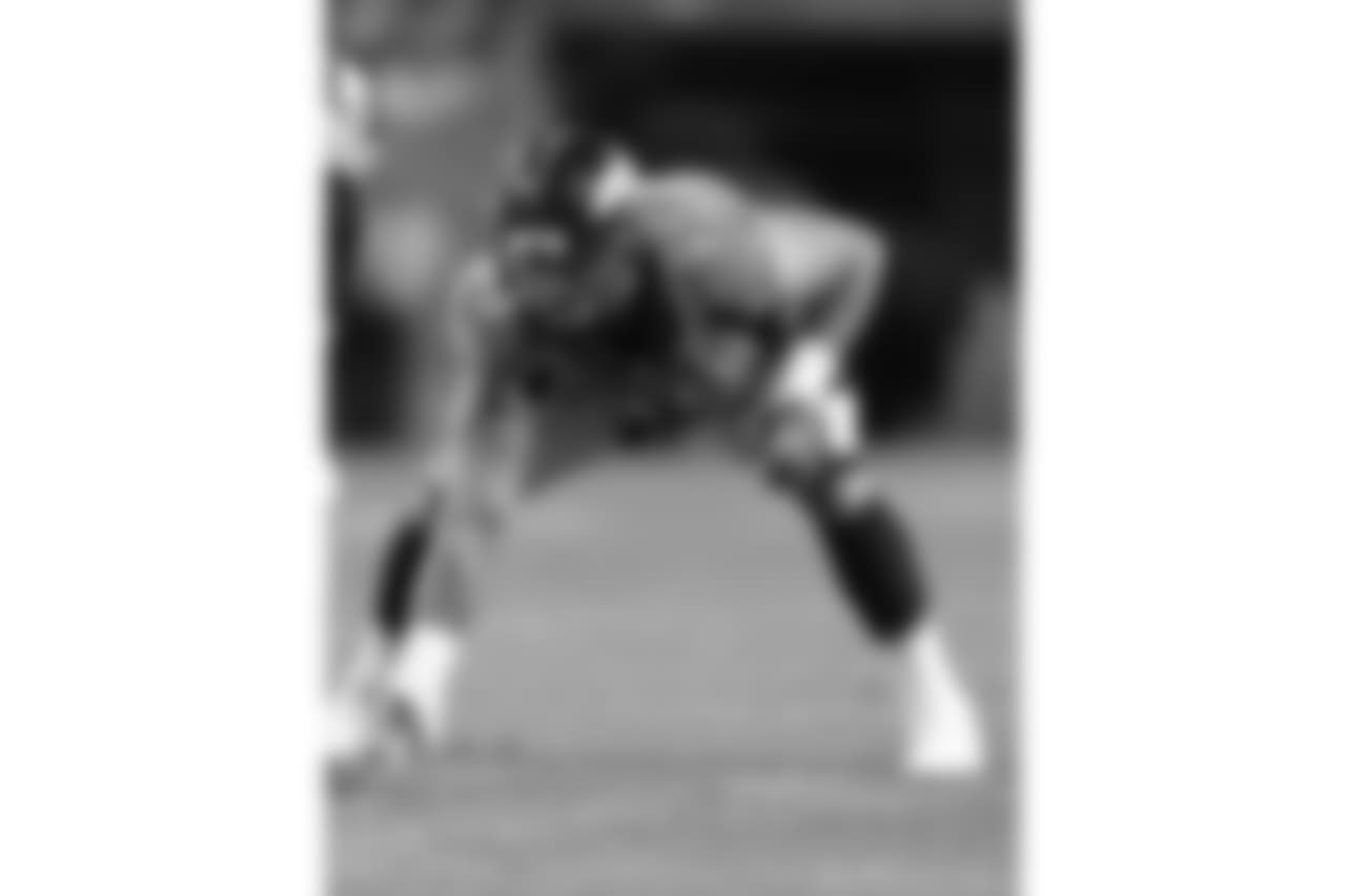 Denver Broncos defensive end Derek Wolfe (95) lines up in a three-point stance during an NFL game against the Carolina Panthers on Thursday, September 8, 2016. The Broncos defeated the Panthers 21-20. (Kevin Terrell via AP)