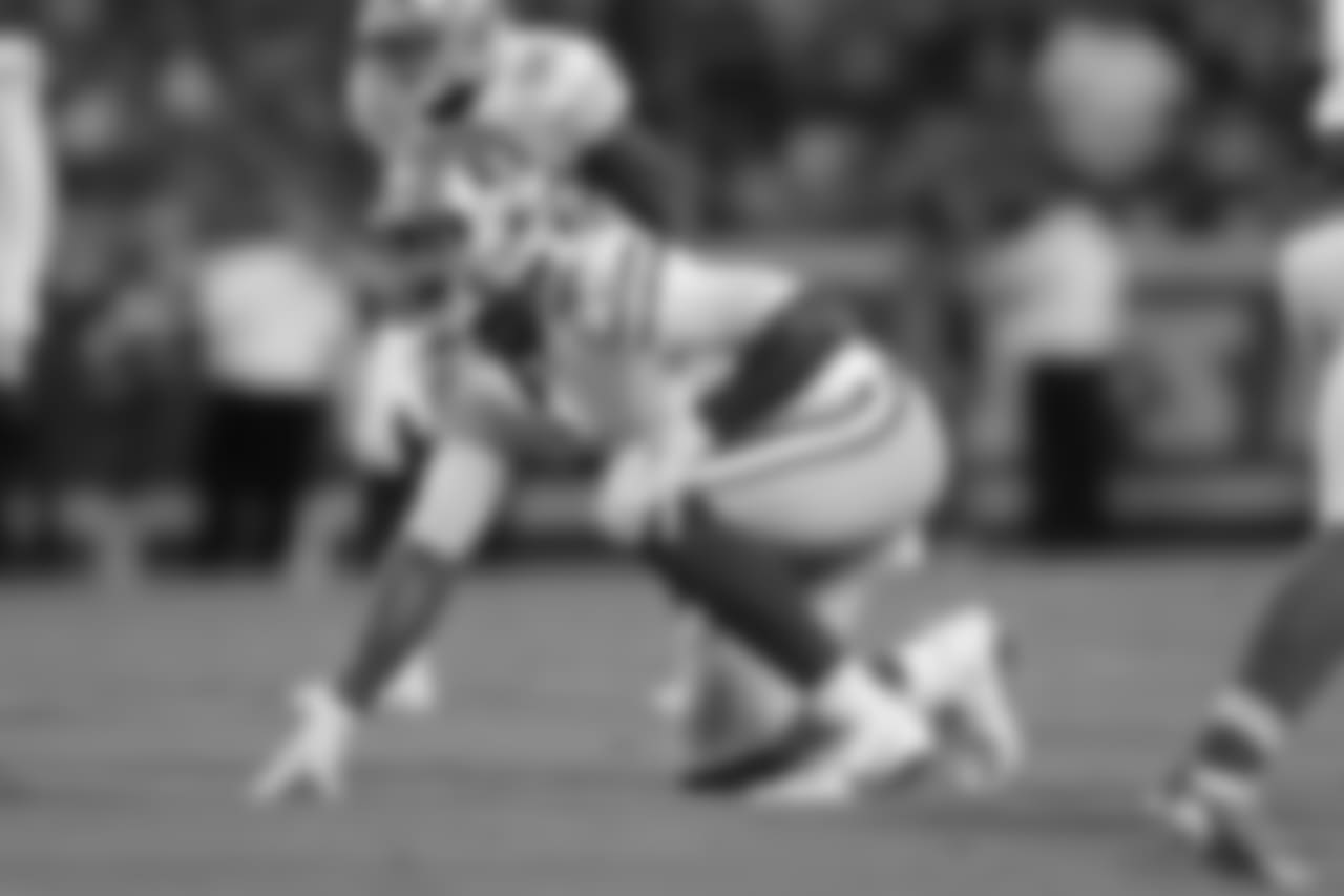 San Francisco 49ers Arik Armstead (91) lines up during NFL preseason football game in Kansas City, Mo., Friday, Aug. 11, 2017 (Terrell Lloyd via AP Images)