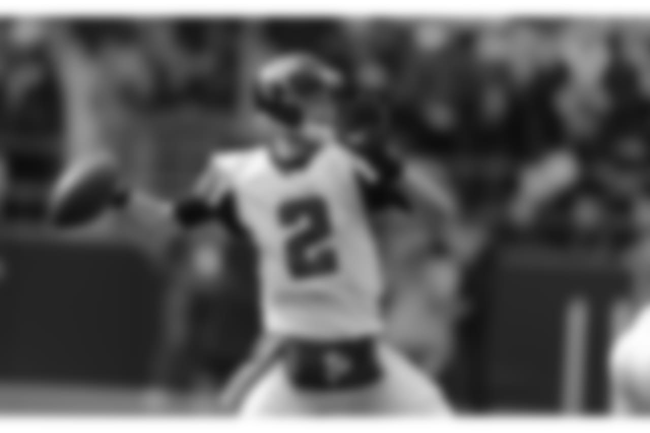 Atlanta Falcons quarterback Matt Ryan passes against the Seattle Seahawks in the first half of an NFL football game, Sunday, Oct. 16, 2016, in Seattle. (AP Photo/Stephen Brashear)