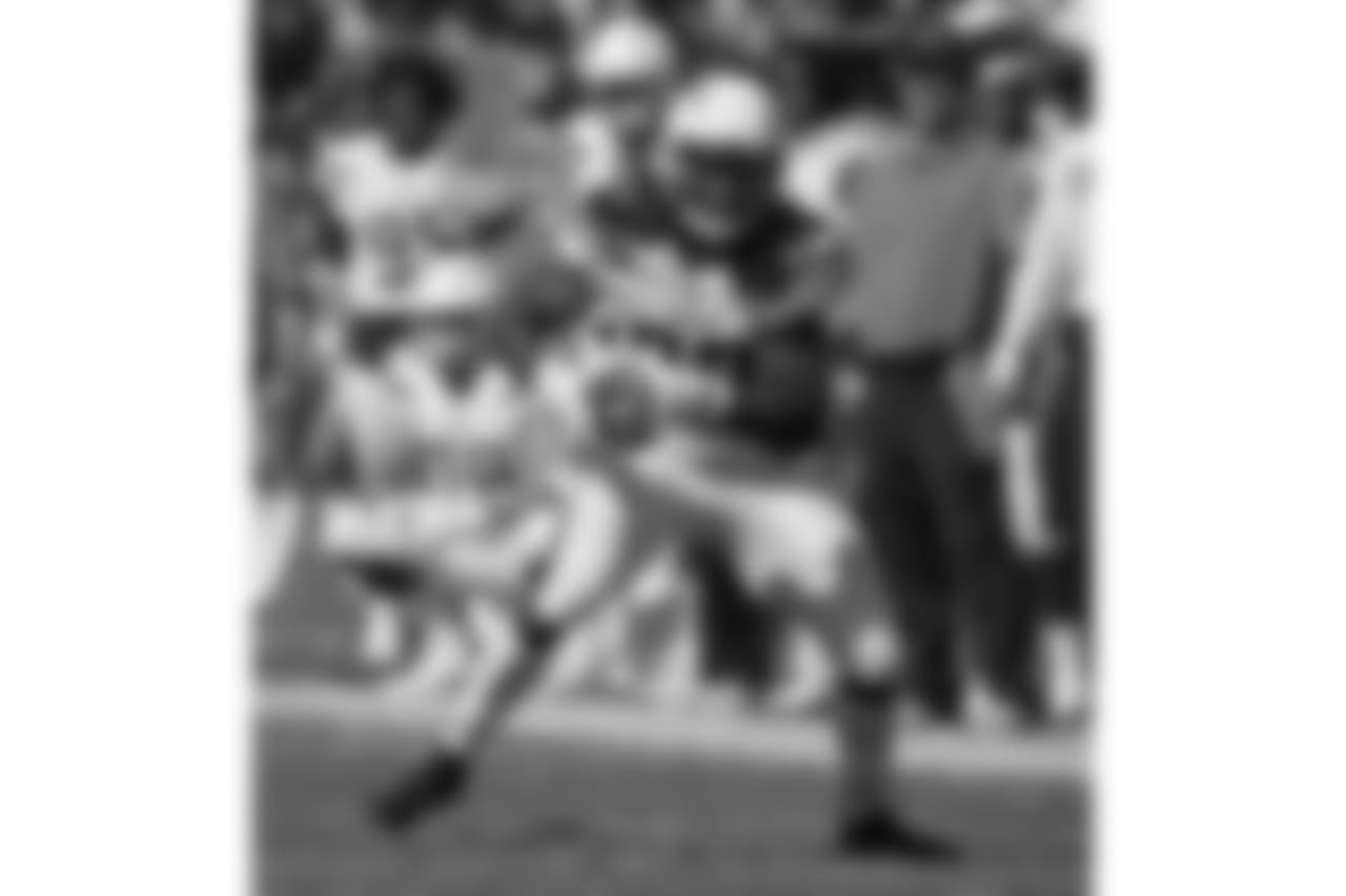 Los Angeles Chargers vs. the Oakland Raiders at Oakland Alameda Coliseum on Sunday, Oct. 15, 2017. The Chargers won 17-16.