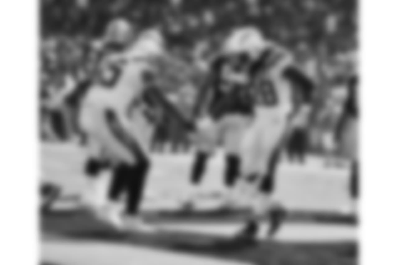 Los Angeles Chargers vs. the Oakland Raiders at Oakland Alameda Coliseum on Sunday, Oct. 15, 2017. The Chargers won 17-16.