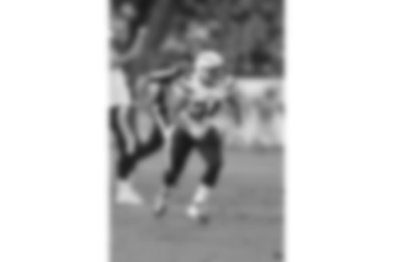 San Diego Chargers fullback Derek Watt (34) runs during a week 1 preseason NFL football game against the Tennessee Titans, Saturday, Aug. 13, 2016, in Nashville, Tenn. The Titans won 27-10. (Scott Boehm via AP)