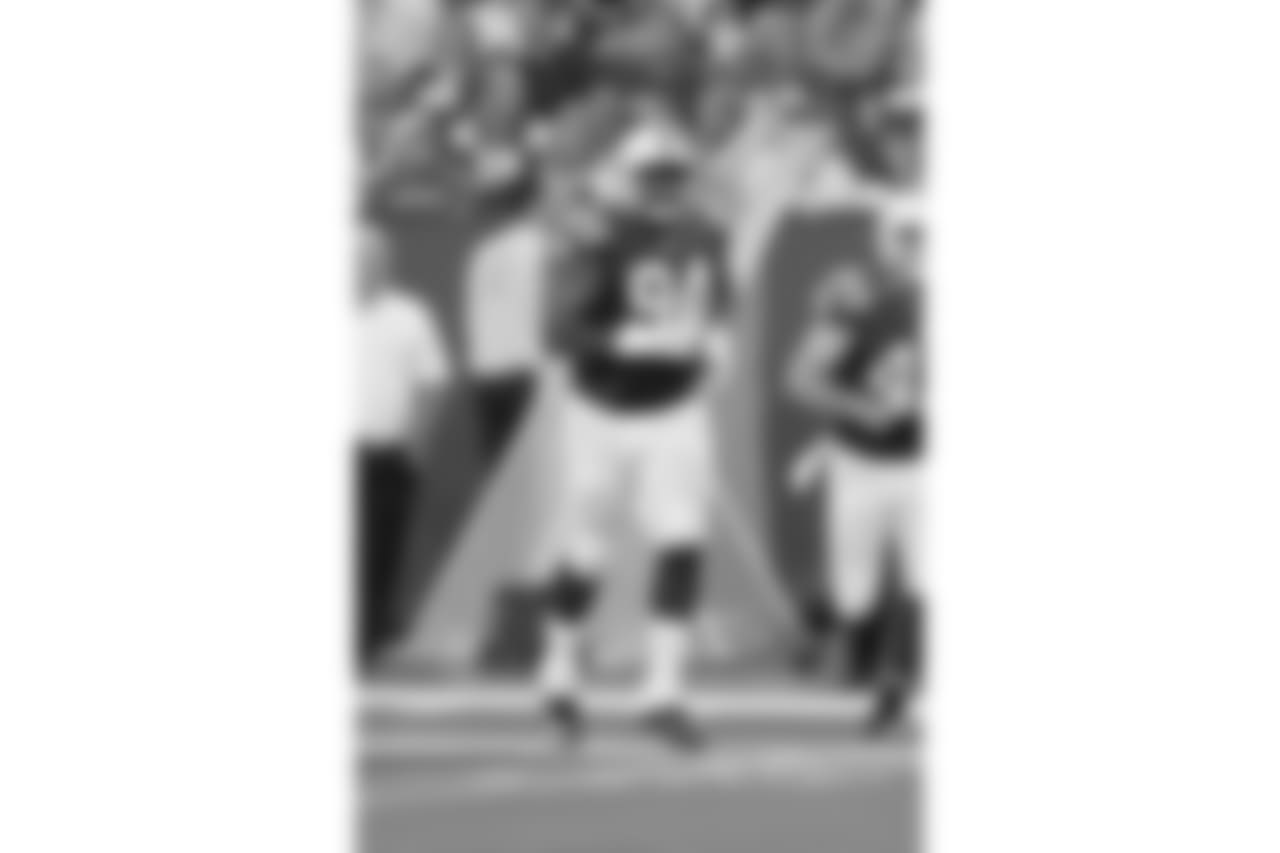 Indianapolis Colts nose tackle Zach Kerr (94) runs during a week 3 preseason NFL football game against the Philadelphia Eagles, Saturday, Aug. 27, 2016, in Indianapolis. The Eagles won 33-23. (Scott Boehm via AP)