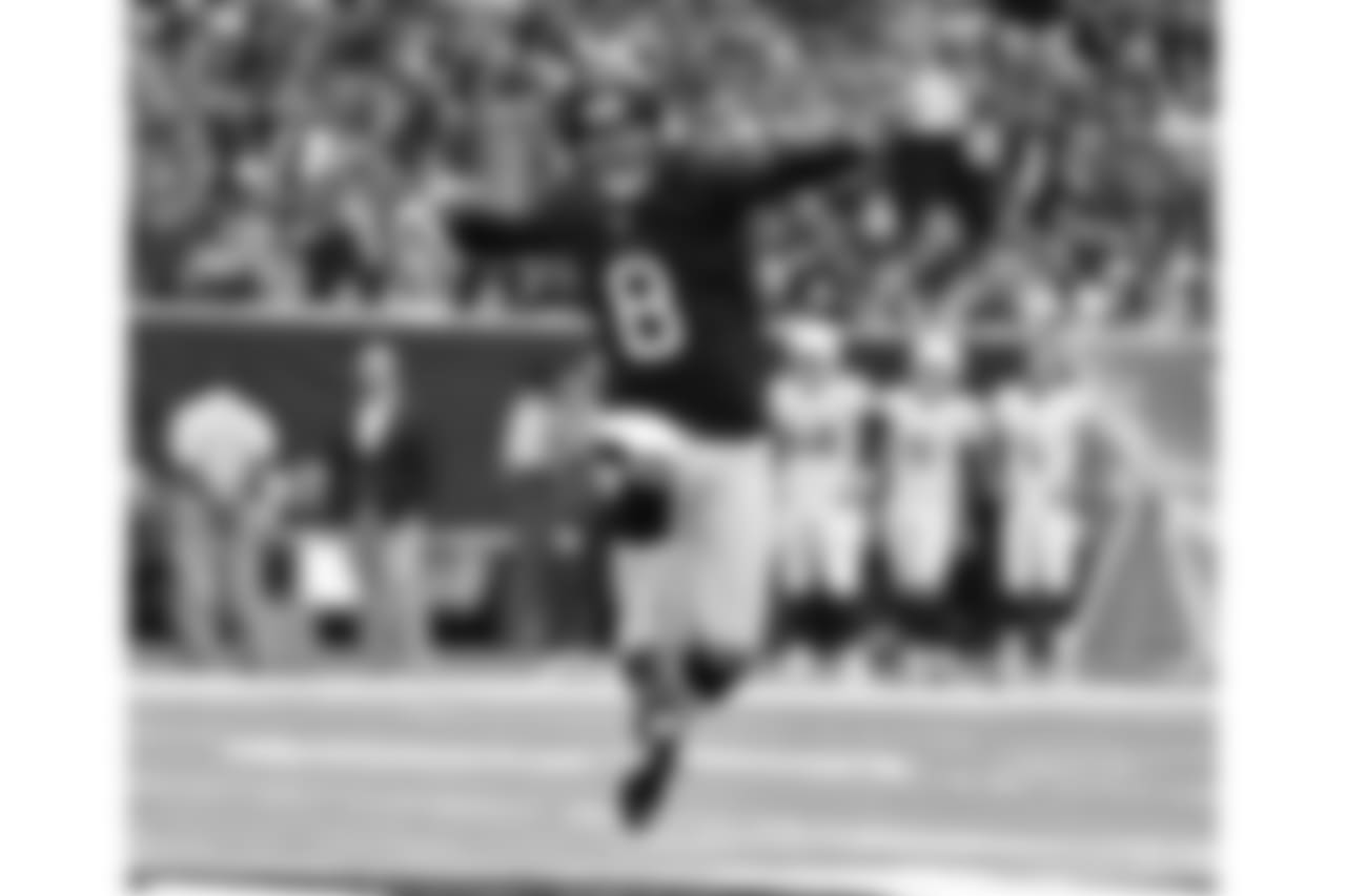 Houston Texans kicker Nick Novak (8) celebrates a 40-yard field goal during the first half of an NFL football game against the Tennessee Titans, Sunday, Oct. 2, 2016, in Houston. (AP Photo/Eric Christian Smith)