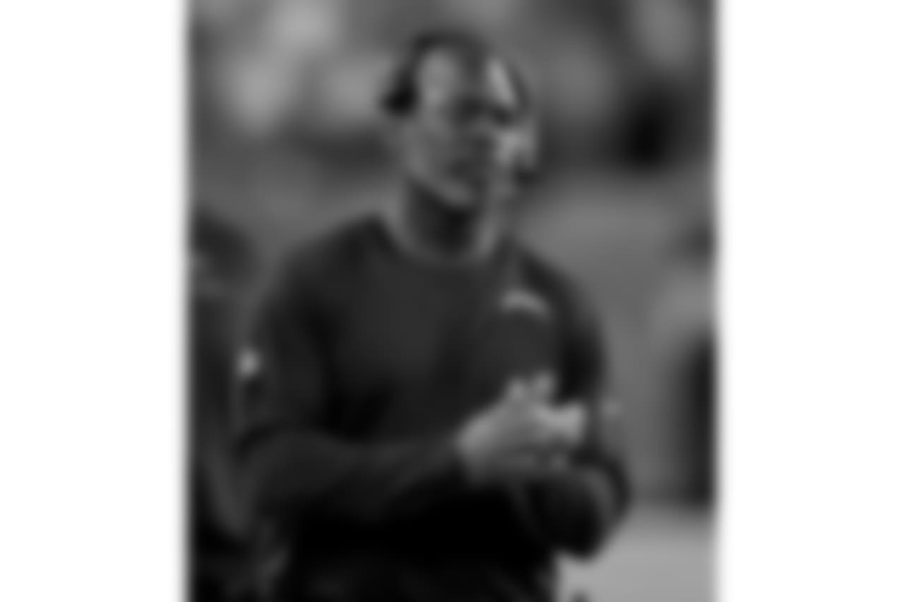Los Angeles Chargers head coach Anthony Lynn watches during the first half of an NFL football game against the Denver Broncos, Monday, Sept. 11, 2017, in Denver. (AP Photo/David Zalubowski)