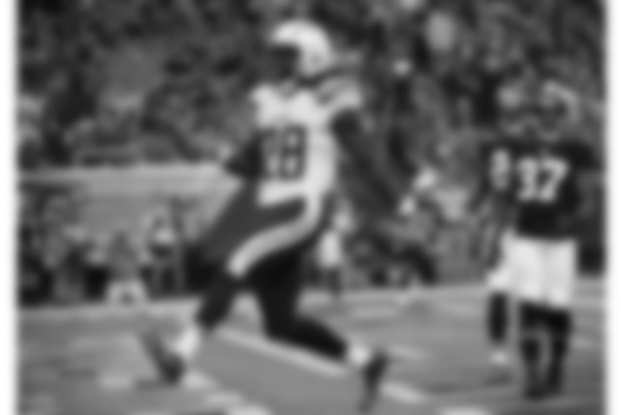 Chargers win 33-30 against the Atlanta Falcons at the Georgia Dome.