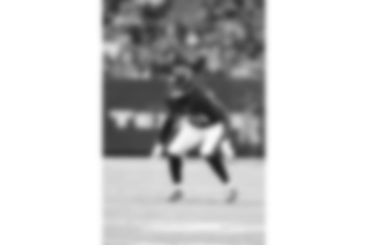 Houston Texans defensive back Charles James (31) drops in coverage during a Week 3 preseason NFL football game against the Arizona Cardinals on Sunday, Aug. 28, 2016 in Houston. The Texans beat the Cardinals 34-24. (Matt Patterson via AP)
