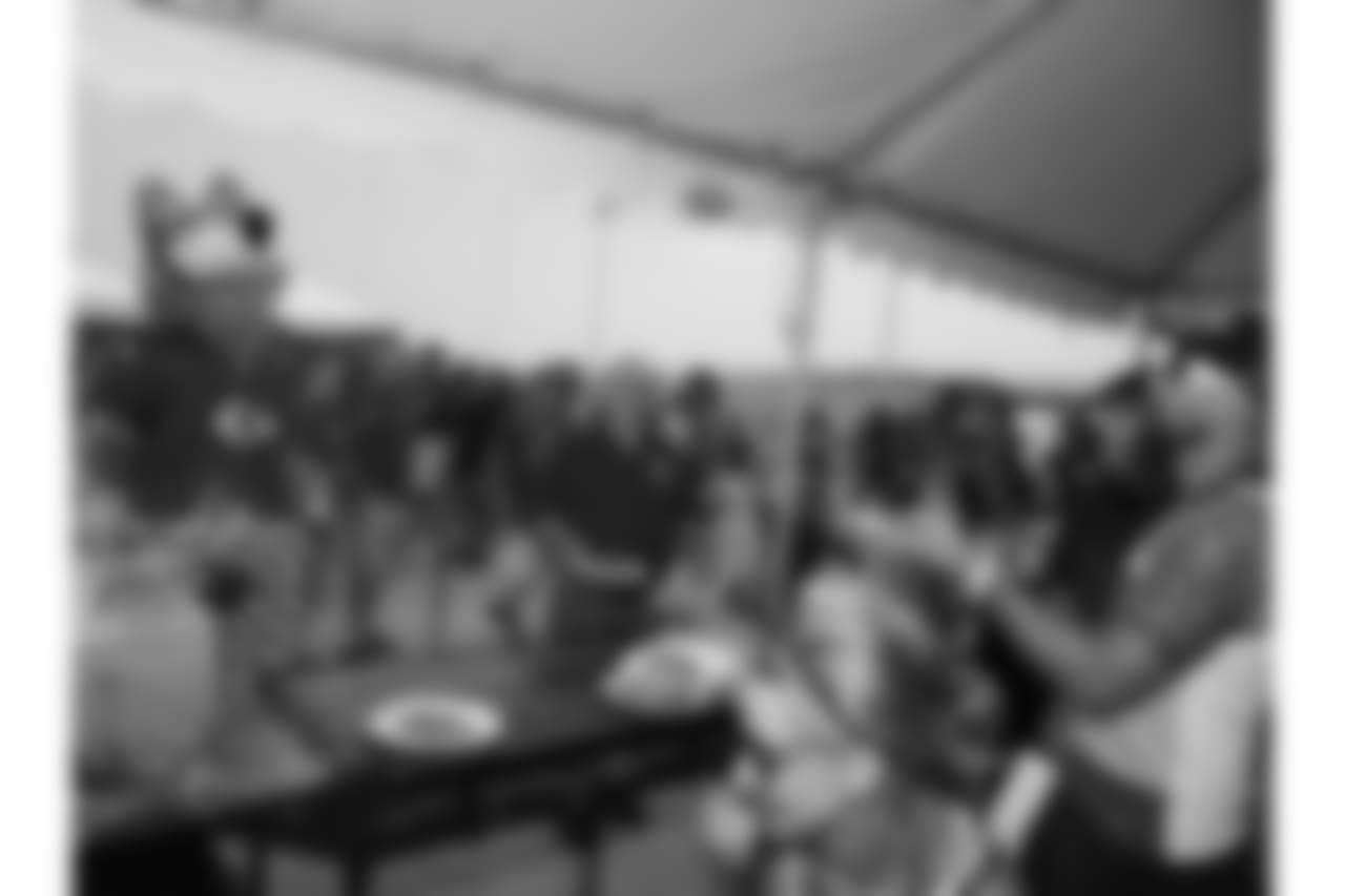 Kansas City Chiefs Season Ticket Members were treated to a pancake breakfast by Chris Cakes prior to practice at Training Camp on August 5, 2018 at Missouri Western State University in St. Joseph, Missouri.