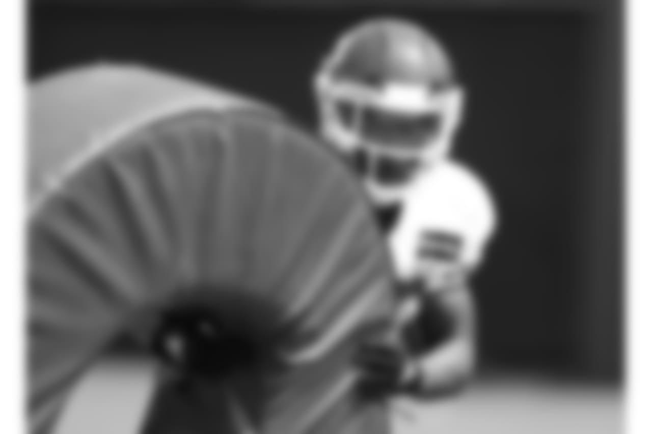 PLAYER during practice on August 21, 2018