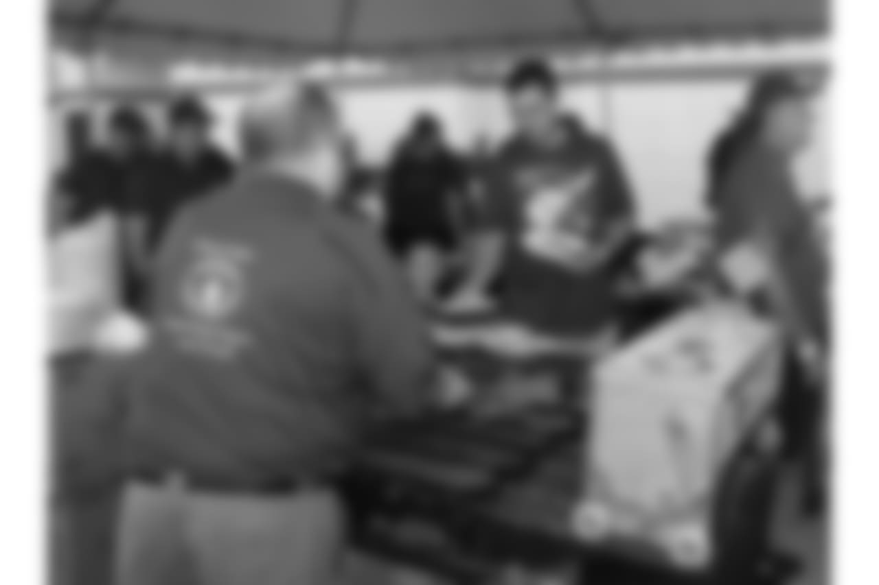 Kansas City Chiefs Season Ticket Members were treated to a pancake breakfast by Chris Cakes prior to practice at Training Camp on August 5, 2018 at Missouri Western State University in St. Joseph, Missouri.