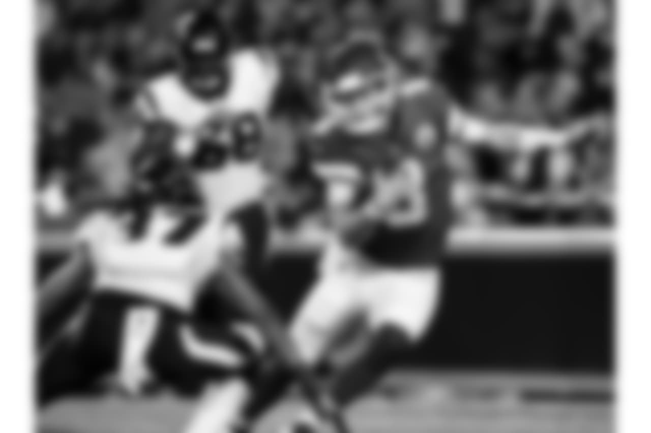Kansas City Chiefs quarterback Chase Litton (8) during Texans at Chiefs at Arrowhead Stadium on 8/9/18.