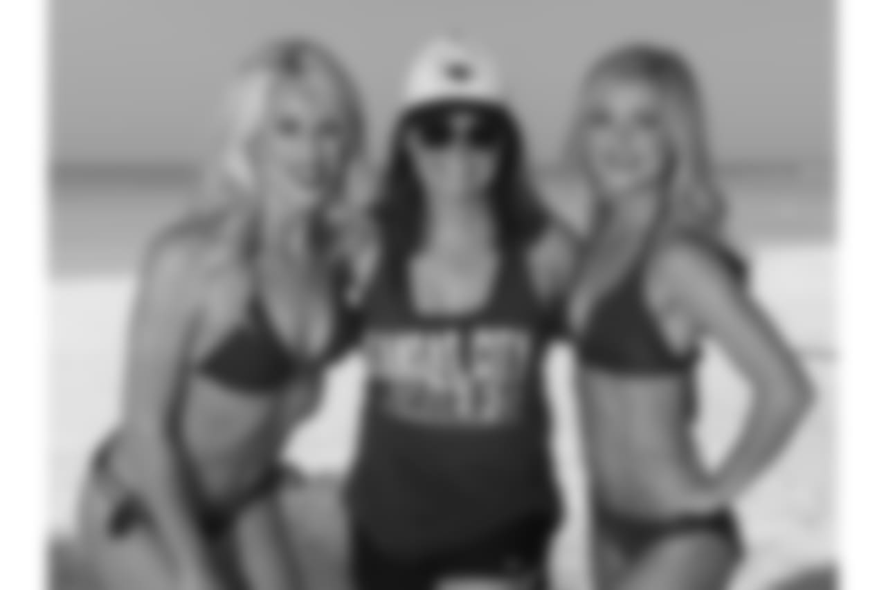 During the Kansas City Chiefs Cheerleader Calendar photo shoot on Tuesday, June 26, 2018 at Couples Swept Away in Negril, Jamaica.