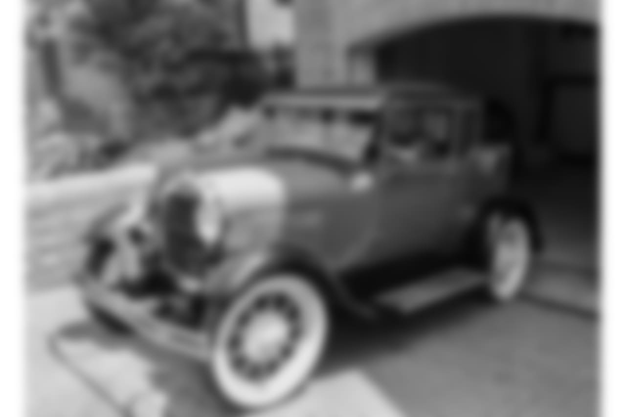 Coach Reid shows off his 1928/29 Ford Model A.