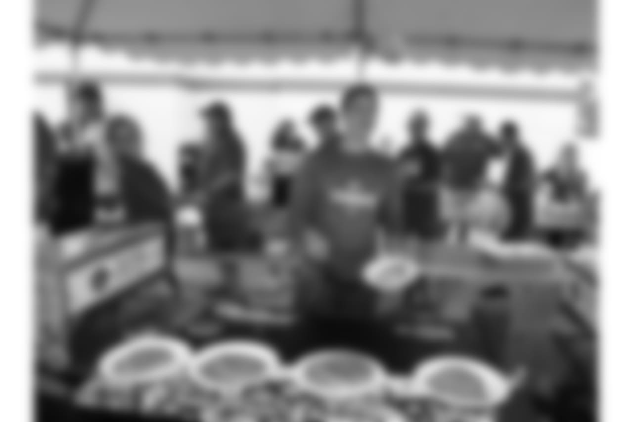 Kansas City Chiefs Season Ticket Members were treated to a pancake breakfast by Chris Cakes prior to practice at Training Camp on August 5, 2018 at Missouri Western State University in St. Joseph, Missouri.