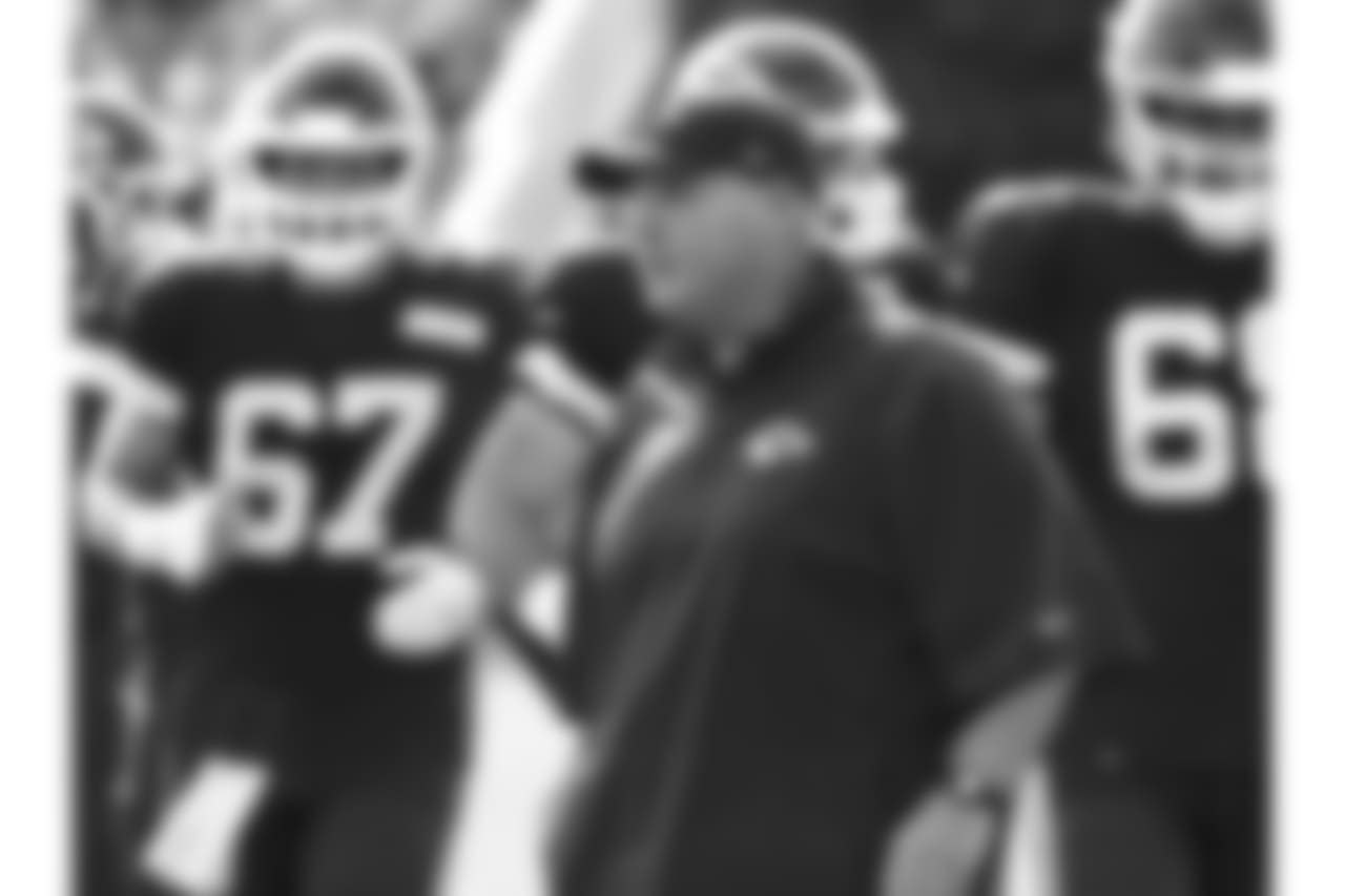 Andy Reid during practice 8/4/18 at Chiefs Training Camp at Missouri Western State University in St Joseph, Missouri