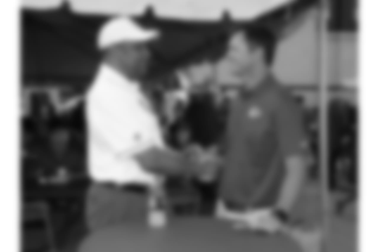 Kansas City Chiefs Season Ticket Members were treated to a pancake breakfast by Chris Cakes prior to practice at Training Camp on August 5, 2018 at Missouri Western State University in St. Joseph, Missouri.