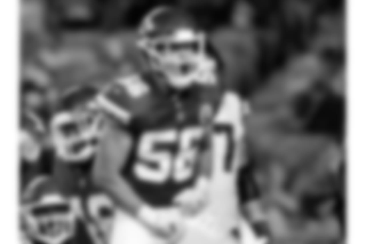 Kansas City Chiefs linebacker Ben Niemann (56) during Texans at Chiefs at Arrowhead Stadium on 8/9/18.