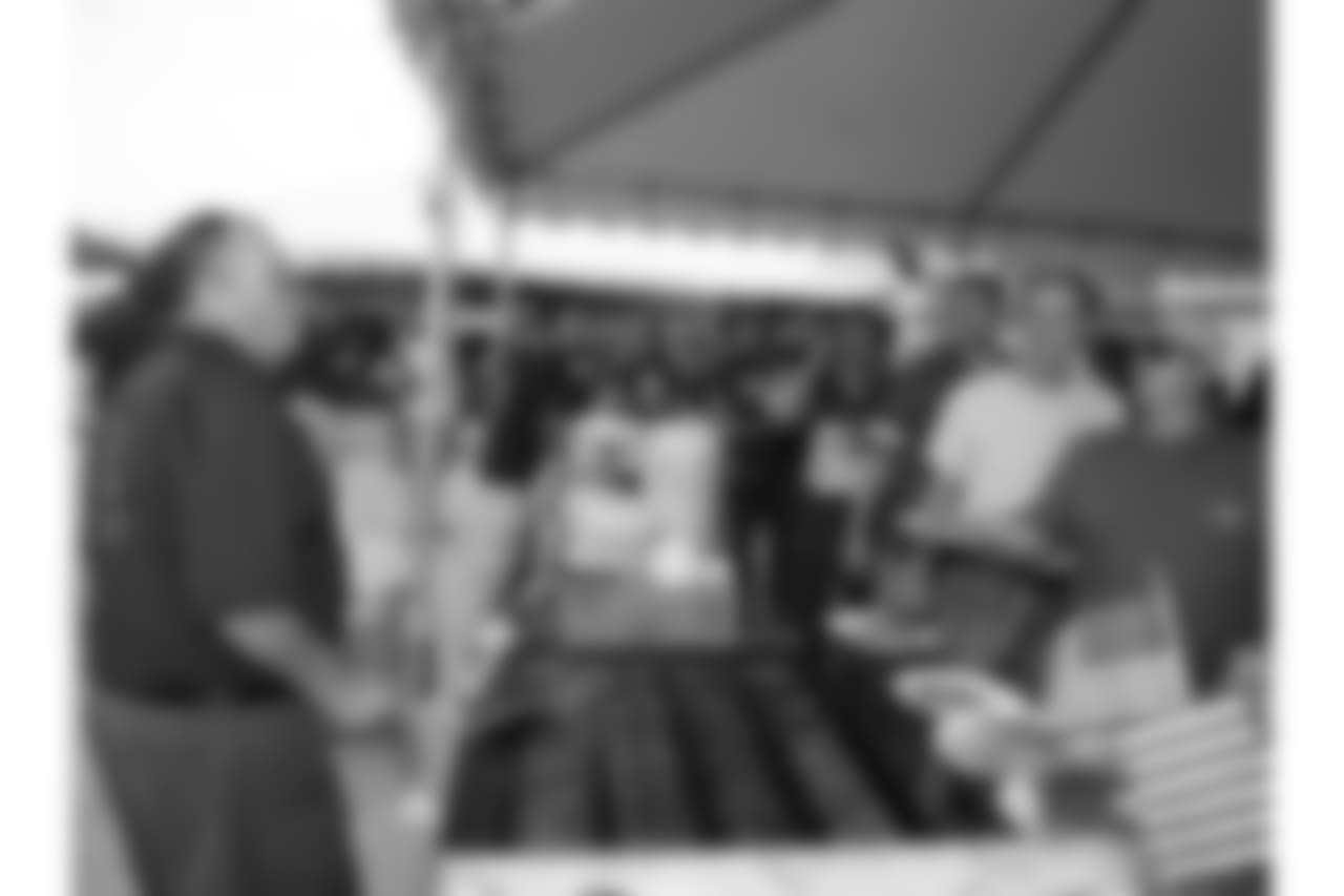 Kansas City Chiefs Season Ticket Members were treated to a pancake breakfast by Chris Cakes prior to practice at Training Camp on August 5, 2018 at Missouri Western State University in St. Joseph, Missouri.