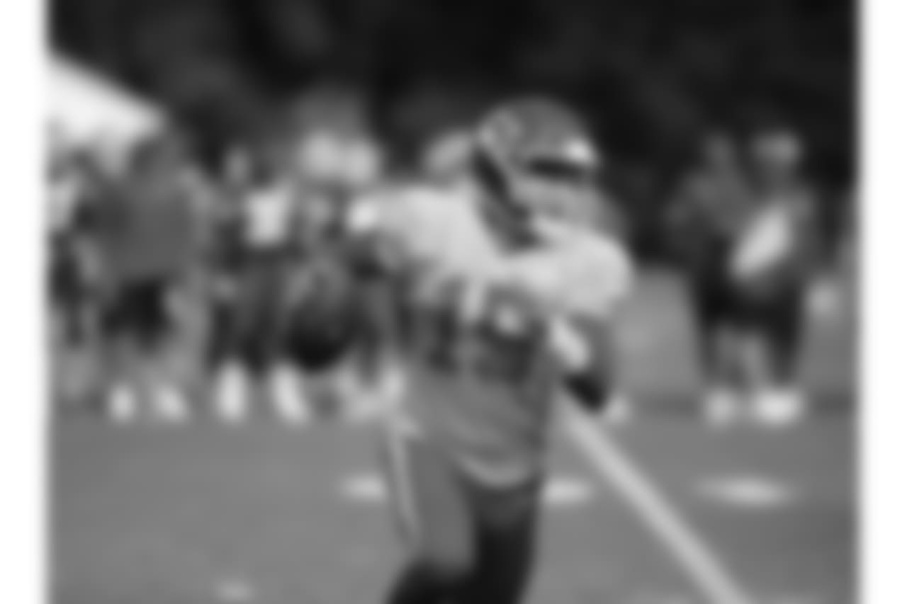 Kansas City Chiefs quarterback Patrick Mahomes (15) during practice on 8/4/18 at Chiefs Training Camp at Missouri Western State University in St. Joseph, Missouri.