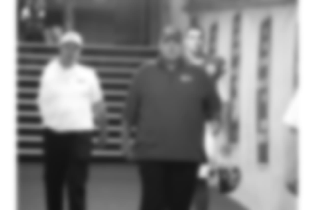 Coach Andy Reid pregame on 8/9/18 during Texans at Chiefs at Arrowhead Stadium