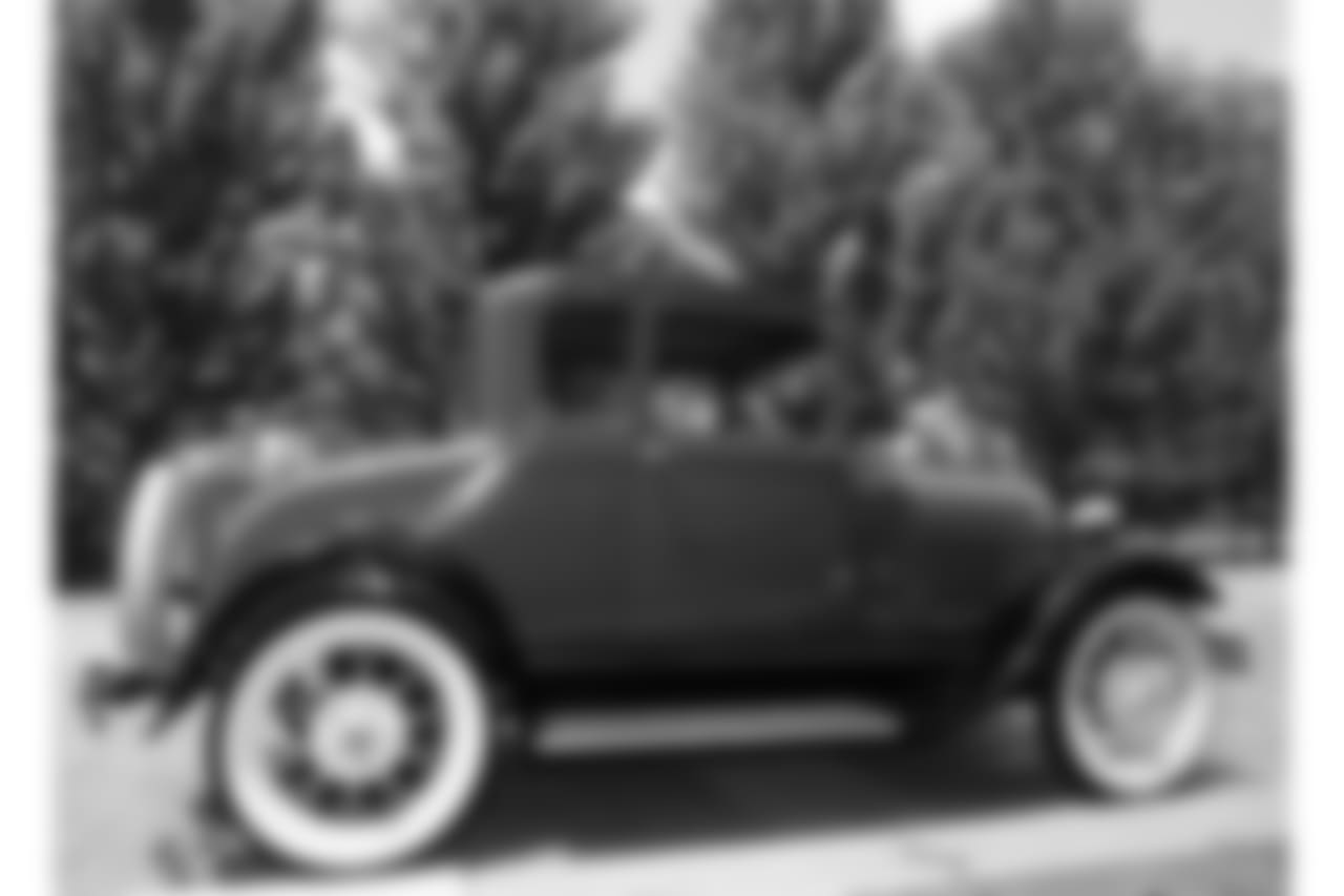 Coach Reid shows off his 1928/29 Ford Model A.