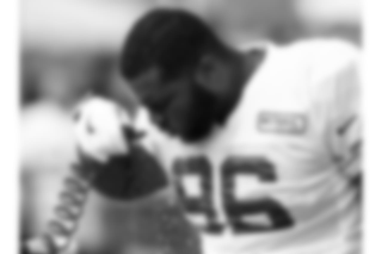 Kansas City Chiefs defensive tackle Dee Liner (96) during practice on 8/4/18 at Chiefs Training Camp at Missouri Western State University in St. Joseph, Missouri.